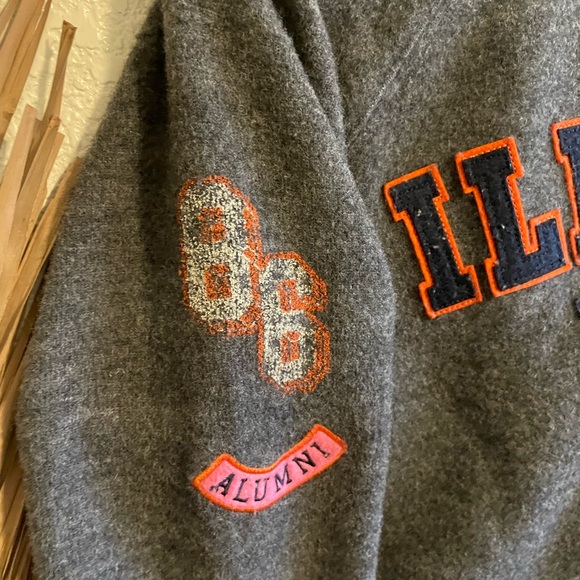 RARE Victoria’s Secret PINK University of Illinois Bomber Jacket Small - Picture 6 of 7